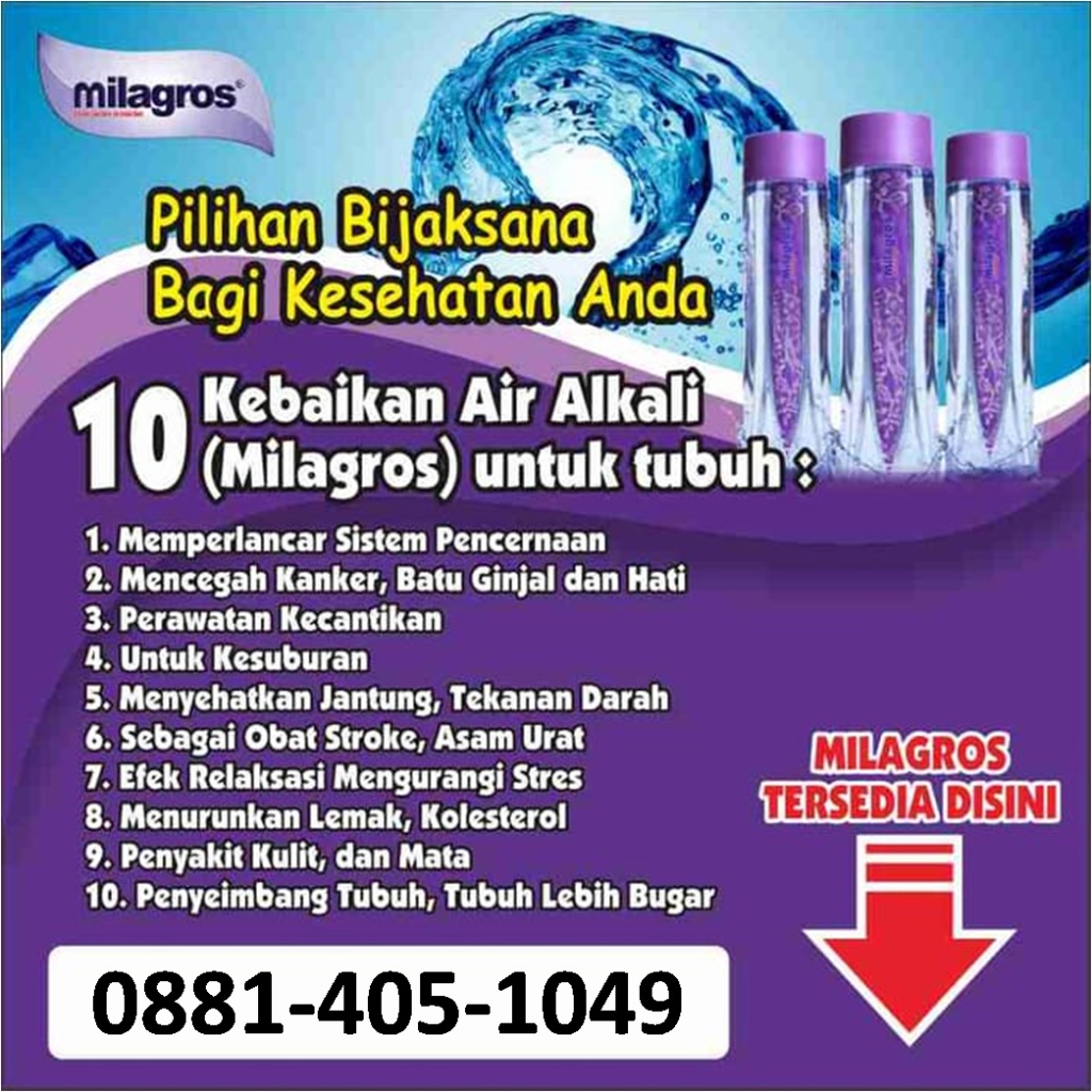 0881-405-1049 Milagros Malang Lowokwaru - daftar harga air milagros,daftar stokis milagros,dimana beli air milagros,distributor air milagros,Brosur